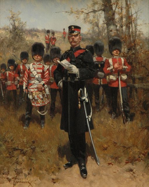 Hermanus Willem Koekkoek | Die Grenadier Guards der britischen Armee, Öl auf Holz, 27,0 x 21,2 cm, Unterzeichnet l.u. und zu datieren um 1898