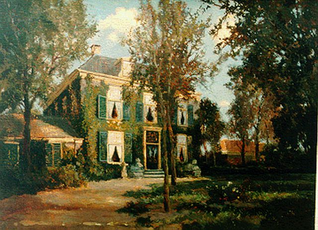 Arend Jan van Driesten | Country estate, Öl auf Leinwand, 30,0 x 40,0 cm, signed l.r.