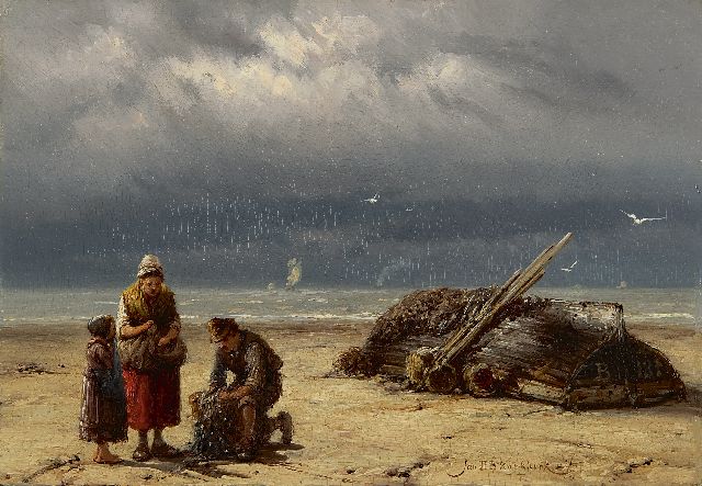 Jan H.B. Koekkoek | The start of the day, Öl auf Holz, 18,4 x 26,4 cm, signed l.r.