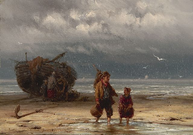 Jan H.B. Koekkoek | The end of the day, Öl auf Holz, 18,1 x 25,9 cm, signed l.l.
