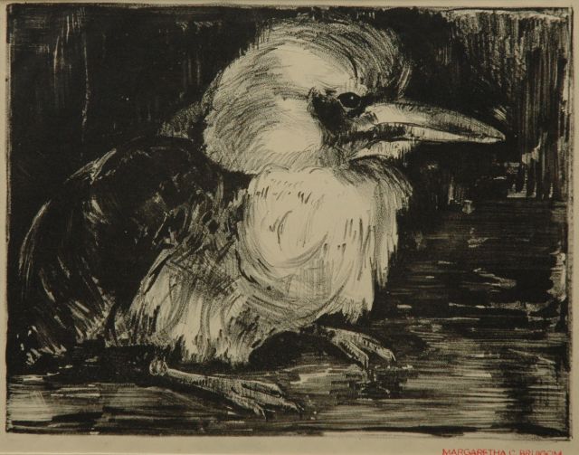 Greta Bruigom | Junger Vogel, Litho, 22,7 x 29,4 cm, Unterzeichnet r.u. mit Künstlerstempel