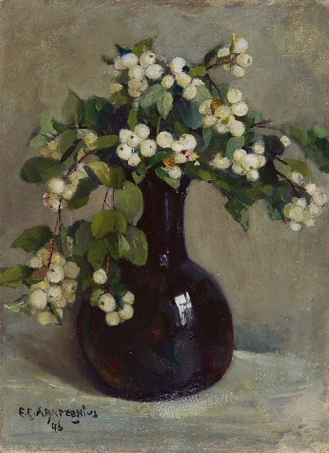 Arntzenius E.C.  | Snowberry, Öl auf Holz 40,8 x 30,0 cm, signed l.l. und dated '46