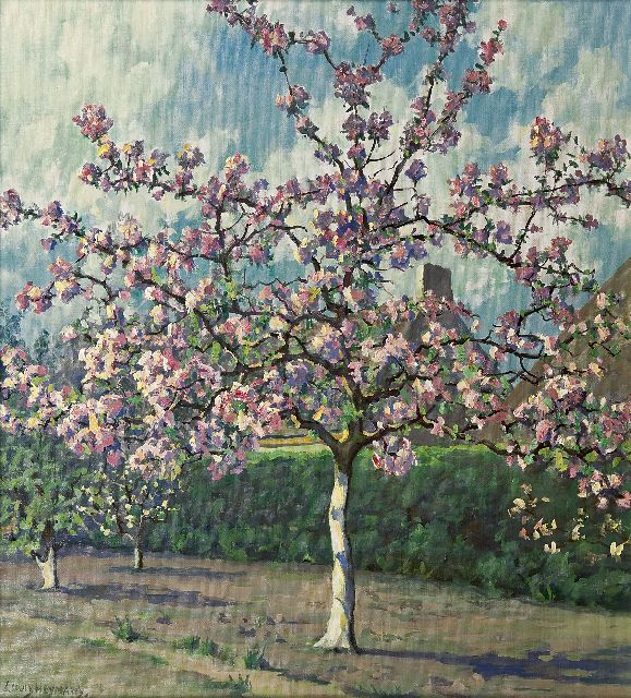 Louis Heijmans | Flowering tree, Öl auf Leinwand, 55,7 x 50,7 cm, signed l.l.