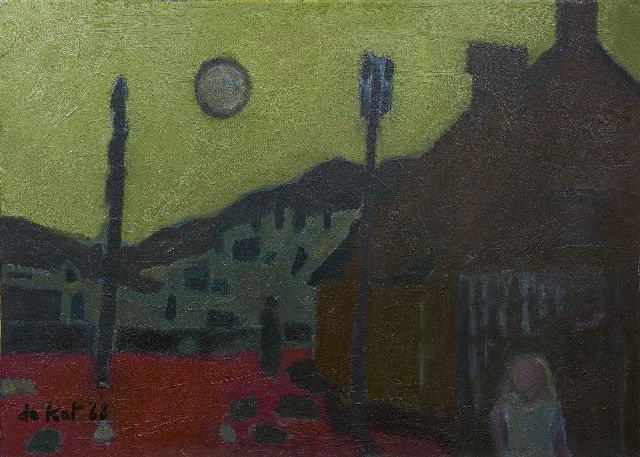 Otto B. de Kat | Abendstunde mit Bauernhof, Öl auf Leinwand, 50,3 x 70,3 cm, Unterzeichnet l.u. und im Verso und datiert '68