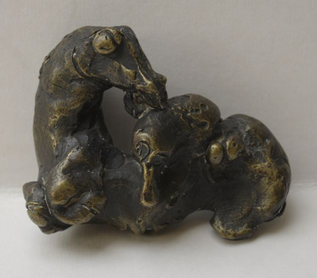 Spronken A.J.E.  | Pferd, Torso, Bronze 6,9 x 8,8 cm, Unterzeichnet Mit Initialen im Hals