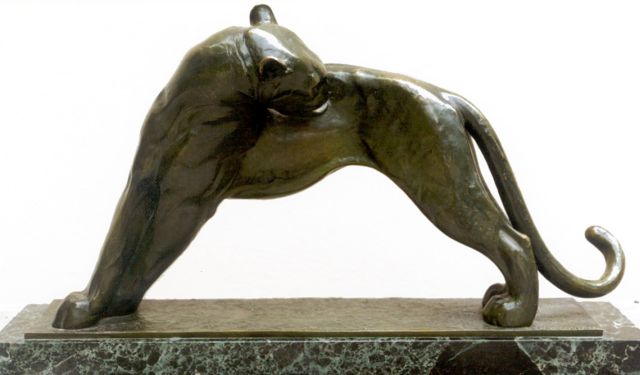 Becquerel   | A panther, Bronze 30,0 x 60,0 cm