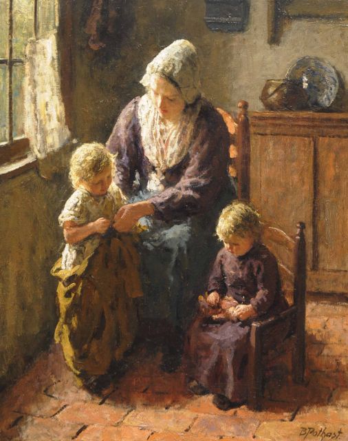 Pothast B.J.C.  | The happy family, Öl auf Leinwand 50,1 x 40,0 cm, signed l.r.