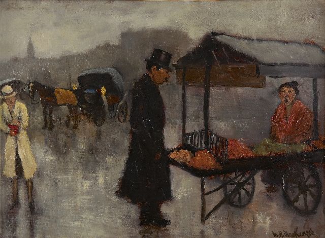 Marie Henri Mackenzie | The market stall, Öl auf Leinwand, 33,0 x 44,0 cm, signed l.r.
