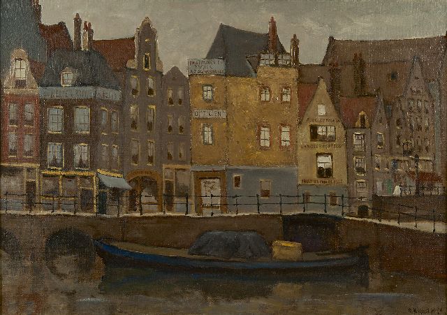 Marie Henri Mackenzie | The Grimnesse lock, Amsterdam, Öl auf Leinwand, 49,9 x 70,3 cm, signed l.r.