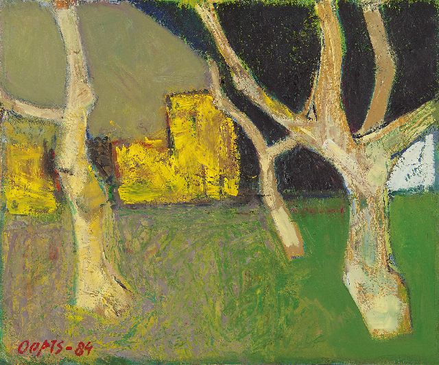Wim Oepts | Orchard, Öl auf Leinwand, 38,2 x 46,0 cm, signed l.l. und dated '84