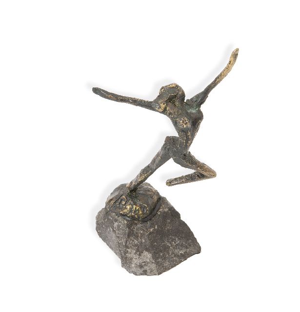 Bakker W.F.  | Olympischer Tanz, Bronze 10,0 cm, Unterzeichnet auf der Basis