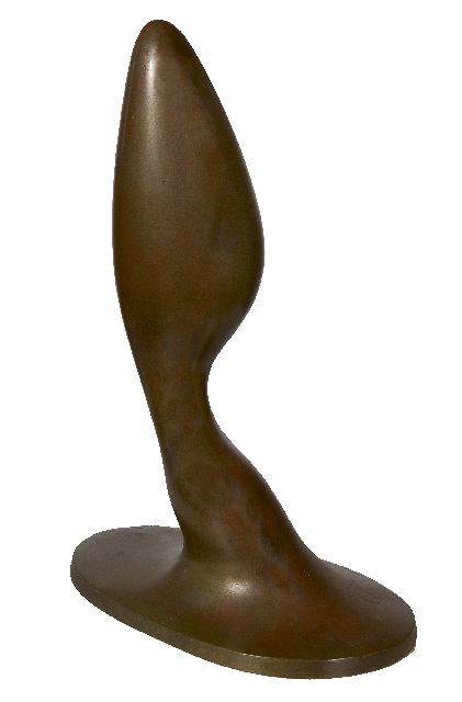 Bendien J.  | Gestaltlose Figur, Messing 37,4 x 14,5 cm, zu datieren 1933