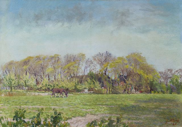 Jan Altink | Bauernhof 'Huninga' zu Pieterburen, Öl auf Leinwand, 50,0 x 70,6 cm, Unterzeichnet r.u. und datiert '43