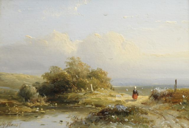 J.G. Hans | A summer landscape, Öl auf Holz, 10,5 x 14,9 cm, signed l.r.