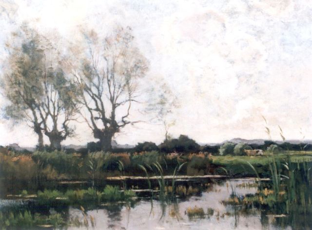Théophile de Bock | A polder landscape, Öl auf Leinwand, 55,5 x 65,3 cm, signed l.l.