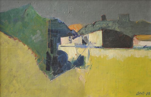 Wim Oepts | Landschaft, Öl auf Leinwand, 27,3 x 41,5 cm, Unterzeichnet u.r. und datiert '73