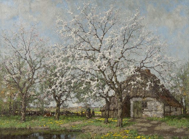 Arnold Marc Gorter | Apfel und Birnenblüte, Öl auf Leinwand, 100,5 x 135,0 cm, Unterzeichnet u.r. und ze datieren um 1915