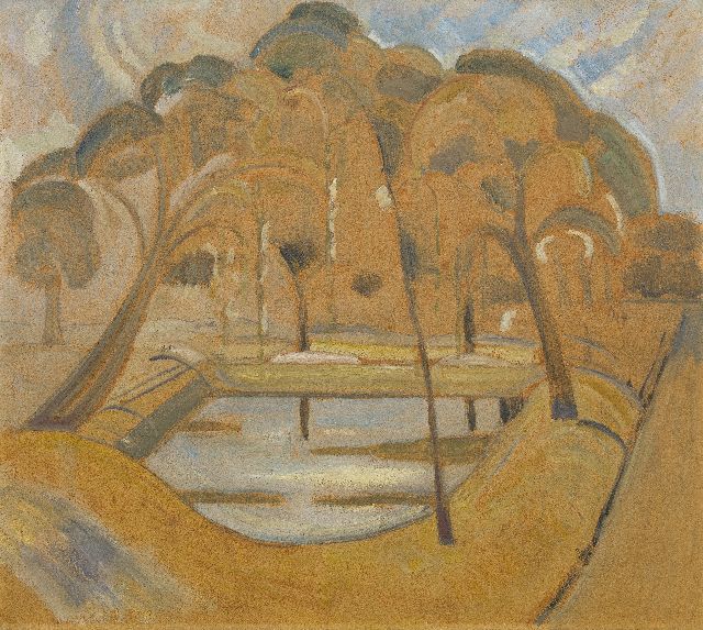 Jacoba van Heemskerck van Beest | Parkansicht, Domburg, Öl auf Holzfaser, 45,0 x 51,0 cm, zu datieren um 1911-1912