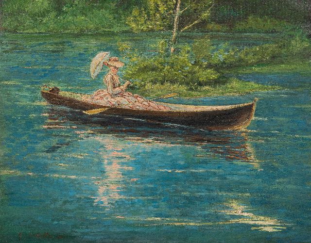 Schultz G.F.  | Sommerliche Fahrt auf dem See, Öl auf Leinwand 38,0 x 46,0 cm, Unterzeichnet u.l. und datiert '30