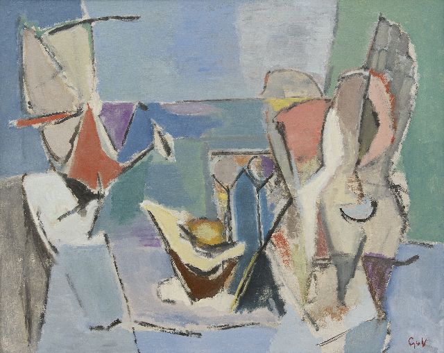 Geer van Velde | A la plage, Öl auf Leinwand, 81,5 x 99,9 cm, Unterzeichnet u.r. mit Initialen und zu datieren um 1938