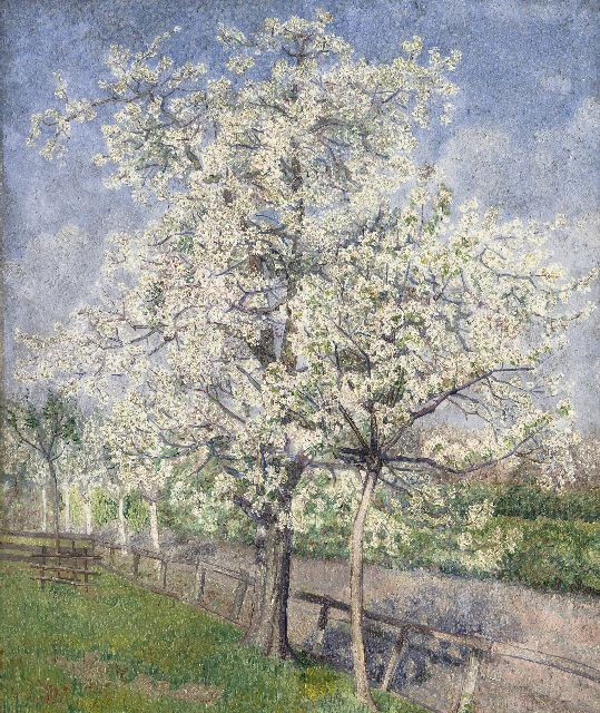 Jakob Nieweg | Blütenbäume, Öl auf Leinwand, 60,0 x 50,1 cm, Unterzeichnet u.r. mit Monogramm und datiert '22