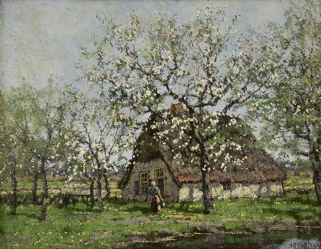 Arnold Marc Gorter | Frühling, Öl auf Leinwand, 33,0 x 42,3 cm, Unterzeichnet u.r.
