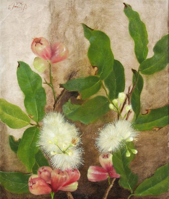 Jarto   | Blühende Seidenbaum, Öl auf Leinwand 60,3 x 50,2 cm, Unterzeichnet u.r. und datiert '79