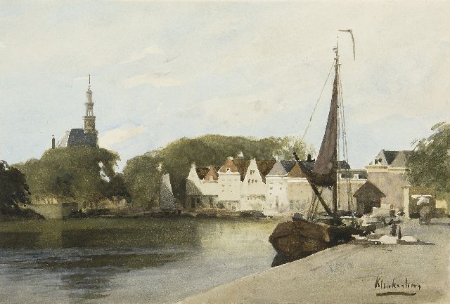 Karel Klinkenberg | Der Hafen von Hoorn, Aquarell auf Papier, 16,8 x 24,7 cm, Unterzeichnet u.r.