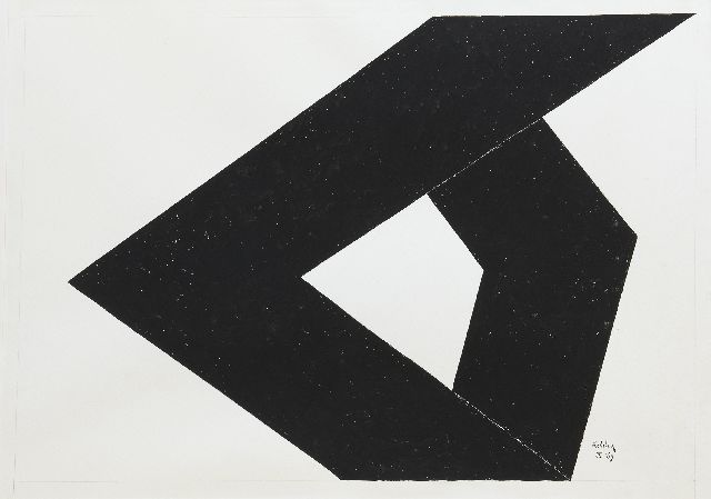 Toon Kelder | Form, Gouache auf Papier, 67,0 x 94,7 cm, Unterzeichnet u.r. und datiert IX '69