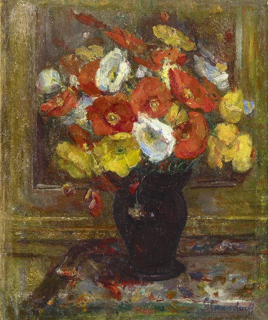 Hubert Glansdorff | Klatschmohn, Öl auf Leinwand, 50,8 x 43,1 cm, Unterzeichnet u.r.