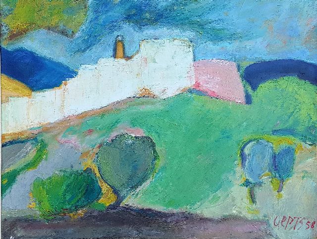 Wim Oepts | Orientalische Landschaft, Öl auf Leinwand, 35,3 x 45,5 cm, Unterzeichnet u.r. und datiert '58