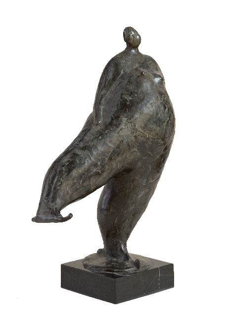 Evert van Hemert | Sjoukje, Patinierte Bronze, 28,0 x 22,0 cm, Unterzeichnet mit Monogramm auf der Basis und zu datieren 2010