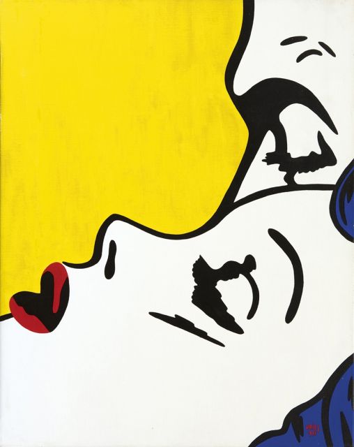 Vries J.L. de | Lips IV, Acryl auf Leinwand 69,8 x 54,8 cm, Unterzeichnet u.r. und datiert 1993