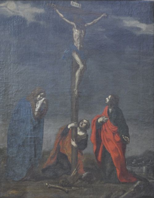 Navolger Pieter Pourbus   | Gekreuzigter Christus, Öl auf Leinwand 53,2 x 40,9 cm