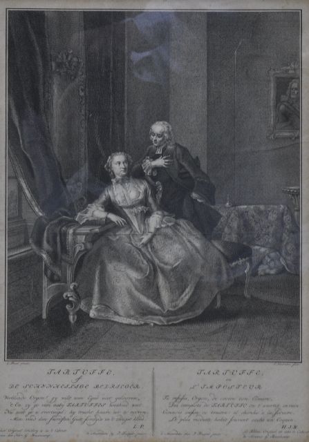 Jacob Houbraken | Tartuffe, Stich auf Papier, 26,5 x 37,5 cm