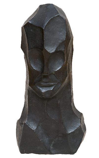 Herman Bieling | Kopf, Patinierte Bronze, 43,7 x 19,0 cm, datiert aus den 1920er Jahren