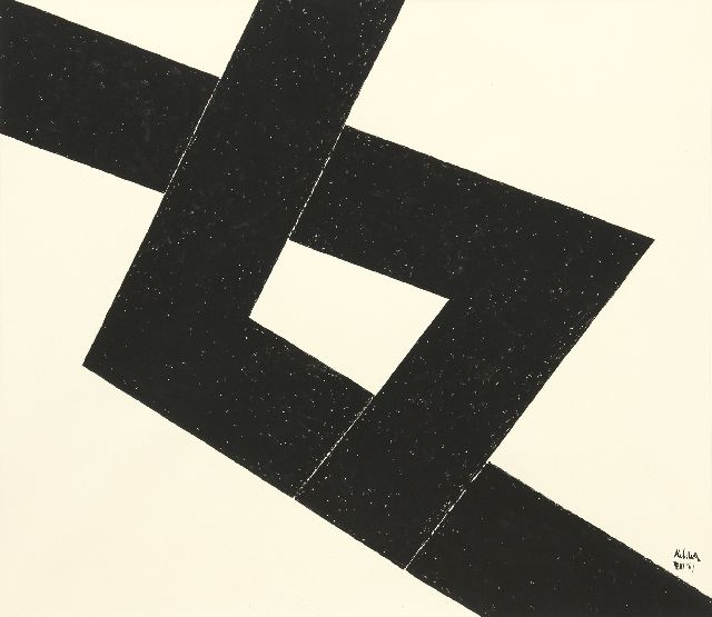 Toon Kelder | Abstrakte Komposition, Ausziehtusche auf Papier, 77,0 x 68,0 cm, Unterzeichnet u.r. und datiert '69