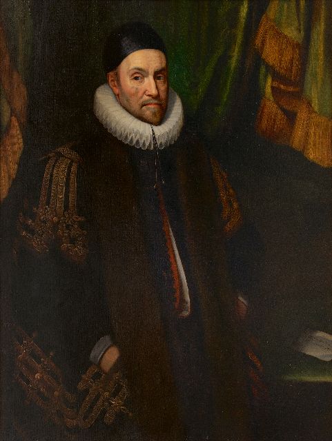 Hollandse School, 19e eeuw, naar M.J. v. Mierevelt   | Portrait of Willem I 'de Zwijger' of Oranje Nassau, Öl auf Leinwand  auf Holzfaser 107,0 x 81,0 cm