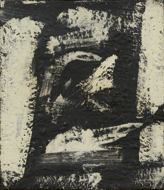Wolvecamp Th.W.  | Komposition, Öl auf Leinwand 35,2 x 30,2 cm, Unterzeichnet im Verso und zu datieren 1964