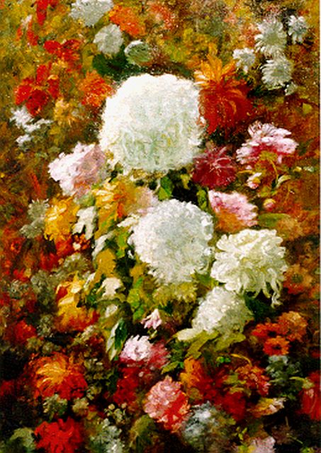 Marie Heineken | A colourful bouquet, Öl auf Leinwand, 94,0 x 63,5 cm, signed l.r.