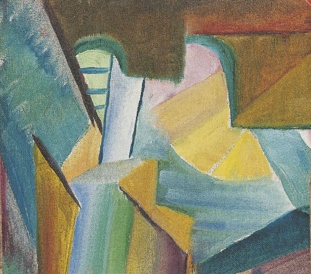 Otto Freundlich | Komposition, Öl auf Leinwand, 16,4 x 18,7 cm, zu datieren 1928