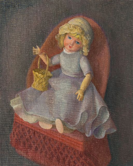 Góth C.  | Puppe auf einem Stuhl, Öl auf Leinwand 58,2 x 47,2 cm, Unterzeichnet o.l. und datiert 1979