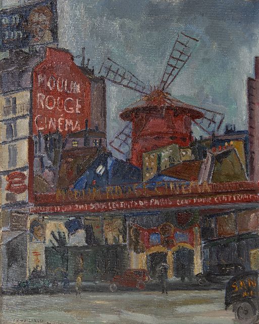 Dirk Filarski | Moulin Rouge, Öl auf Leinwand, 81,5 x 65,5 cm, Unterzeichnet u.l. und datiert '30