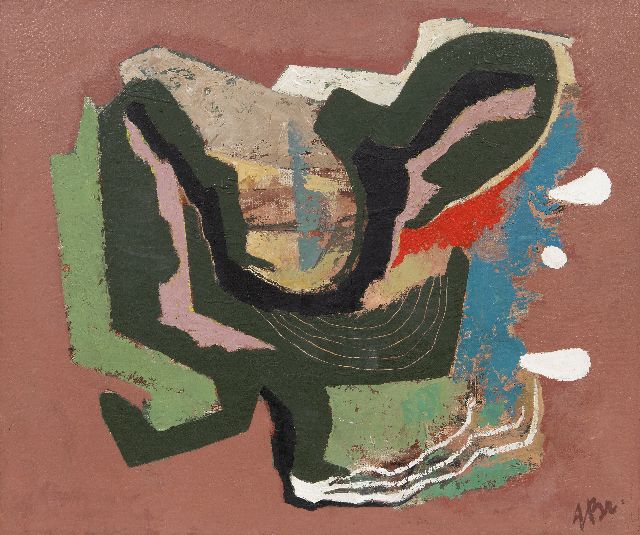Dolf Breetvelt | Abstrakt, Öl auf Leinwand, 50,3 x 60,3 cm, Unterzeichnet u.r. und zu datieren Ende Jahre '40