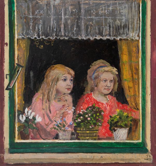 Harm Kamerlingh Onnes | Auf der Suche, Öl auf Holz, 33,9 x 32,5 cm, Unterzeichnet u.r. mit Monogramm und datiert '72