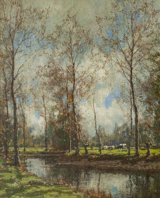 Arnold Marc Gorter | Der Vordense beek, Öl auf Leinwand, 55,9 x 45,7 cm, Unterzeichnet u.r.