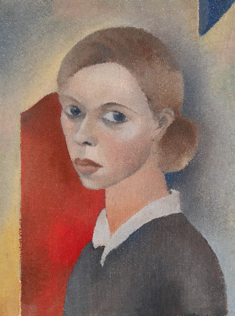 Anne Marie Blaupot ten Cate | Selbstporträt, Öl auf Leinwand, 47,9 x 36,3 cm