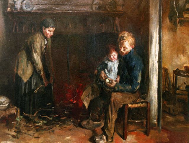 Albert Neuhuys | A happy family, Öl auf Leinwand, 60,5 x 70,4 cm, signed l.r.