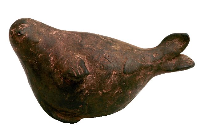 Evert van Hemert | Siegel, Bronze, 8,5 x 15,0 cm, Unterzeichnet mit Monogramm auf dem Bauch und zu datieren 2017