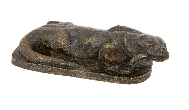 Pallenberg J.F.  | Fischotter, Bronze 9,5 x 27,5 cm